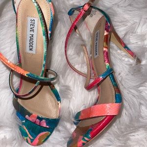 Steve Madden floral heels